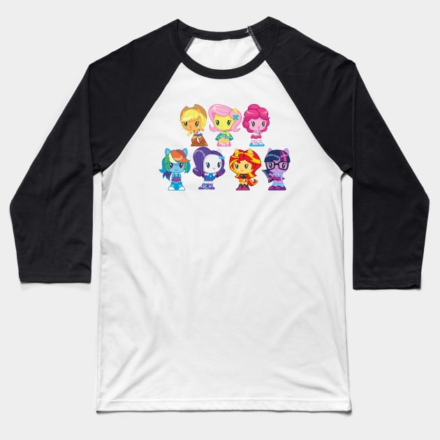 Equestria Girls Baseball T-Shirt by CloudyGlow